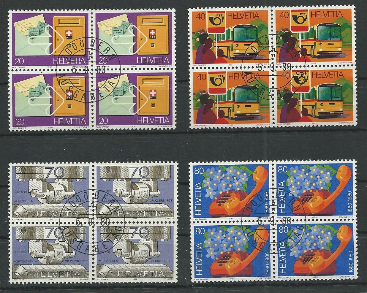 Tutti i francobolli: 1980 Nr. 645-648 ET – Usato da Basel venduto da Melphi