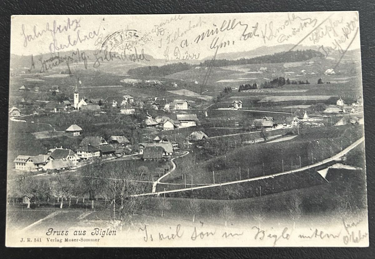 Cartoline postali: Gruss aus Biglen 1905 – Usato da Horw venduto da Tellbub