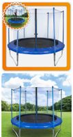 + Deluxe Outdoor Garten Trampolin Set 250cm XXL mit Sicher