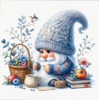 Perlen-Stickerei-DIY-Gartenzwerg-Motiv -kreatives Basteln