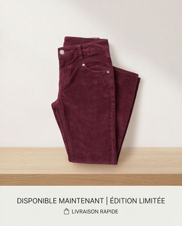 Driver jeans bordeaux - neuf - taille 27/30