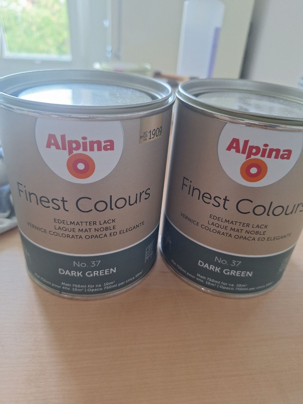 Alpina Farben: 2x Alpina Edelmatter Lack – Neu und originalverpackt aus Winterthur von luanasarahj