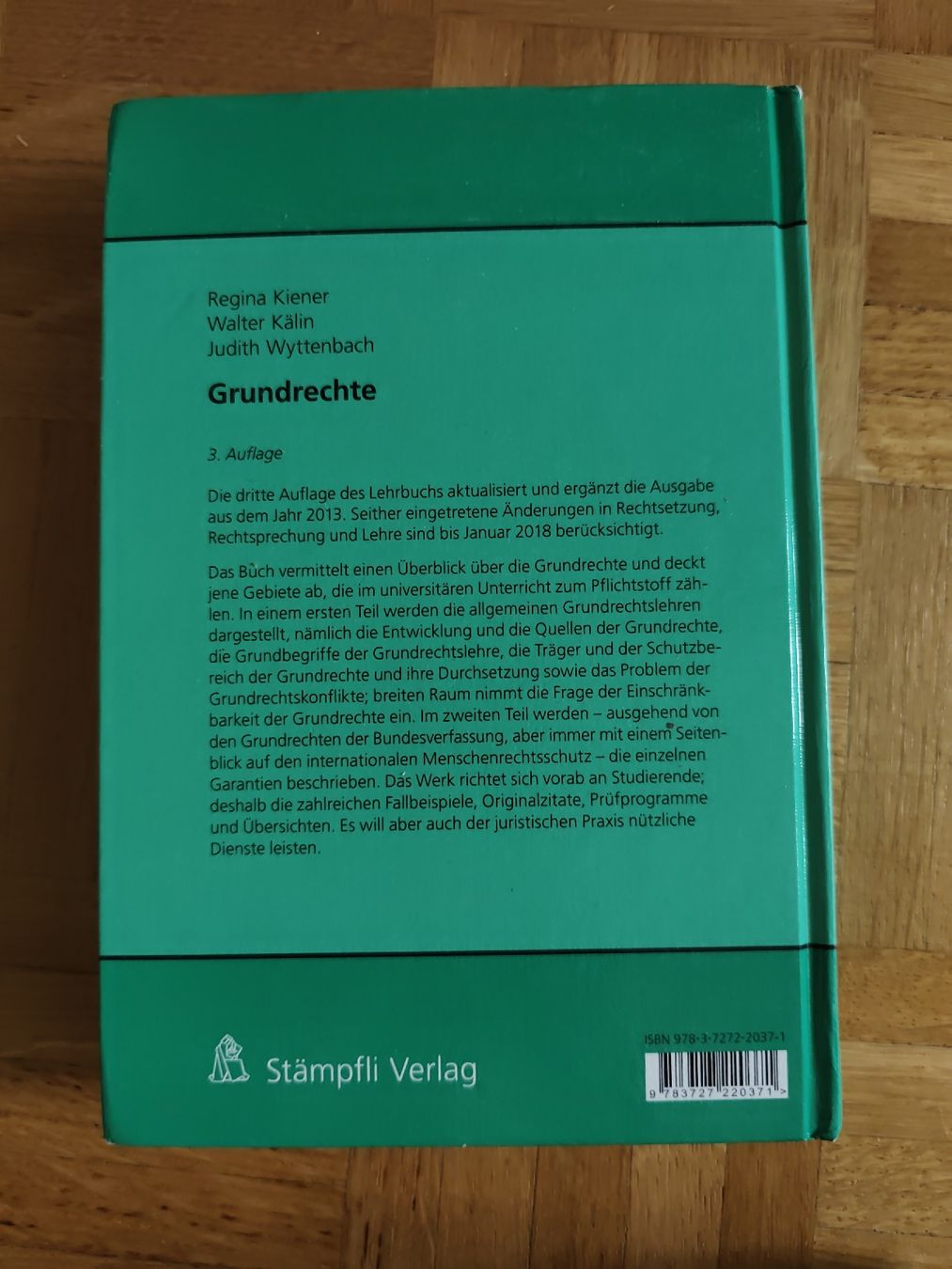 Libri: Grundrechte 3. Auflage – Usato da Bern venduto da noelkellerhals 1