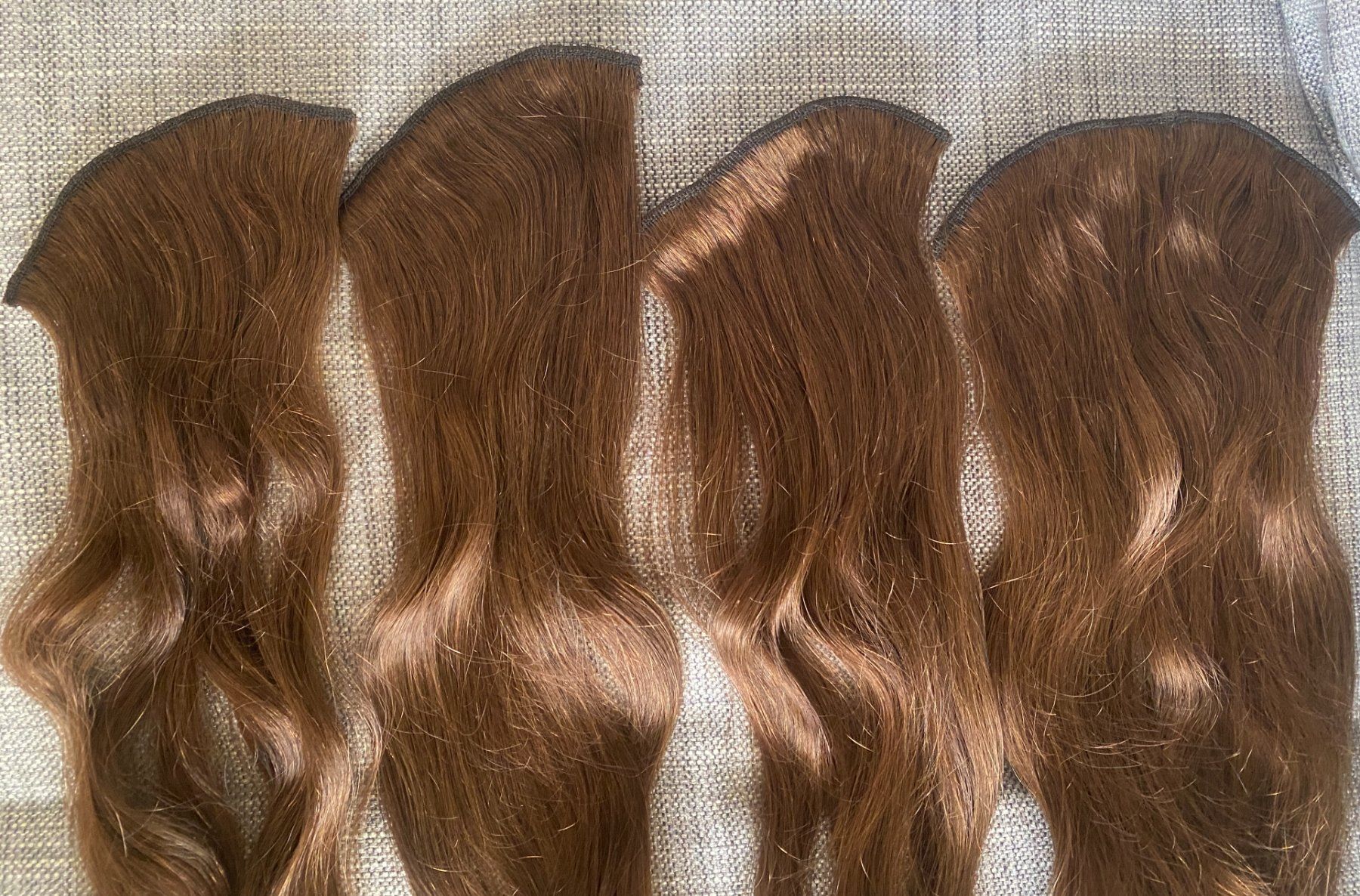 Parrucche: Echtes Haar Clip-in Extensions "Chocolate brown" – Usato da Thalwil venduto da gb_ea2000 1