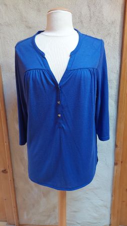 Chemisier bleu roi, taille L