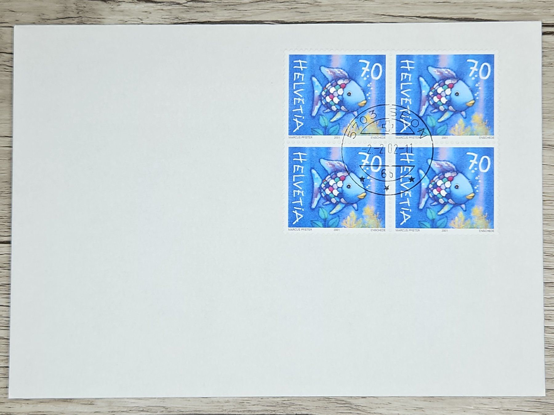 Tous les timbres: CL02 Enveloppe + Timbre Suisse 2002 – D'occasion à Cousset par Patrick_Collections