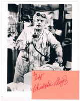 Christopher Lloyd Autogramm signiert Karte 9x13cm m. Foto