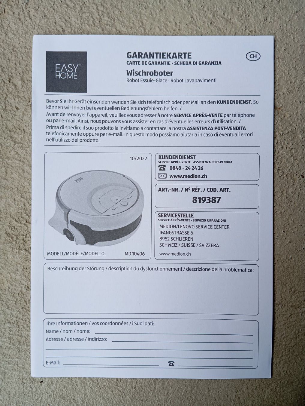 Staubsauger & Zubehör: EASY HOME Wischroboter *NEUWERTIG! – Neu und originalverpackt aus Zeneggen von shemesh_ 8