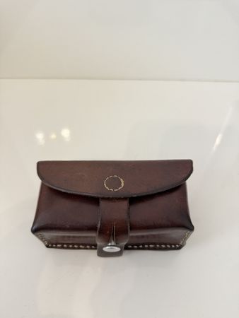 Sacoche Cuir Armée Suisse Grogg / Militaria Ordonnanz