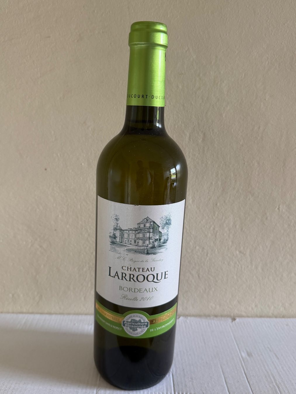 Vino: BORDEAUX BLANC Château Larroque 2010 – Nuovo (secondo la descrizione) da Roche VD venduto da luc_jwm5