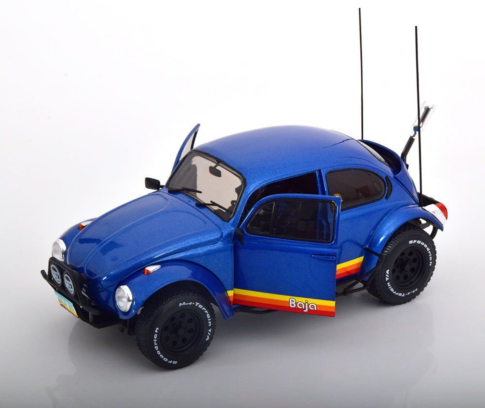 Volkswagen Modellini d'auto: VW Käfer / Beetle Baja 1975 dunkelblau met. / Decor     1:18 – Nuovo e nell'imballaggio originale da Gerlafingen venduto da espero88 2