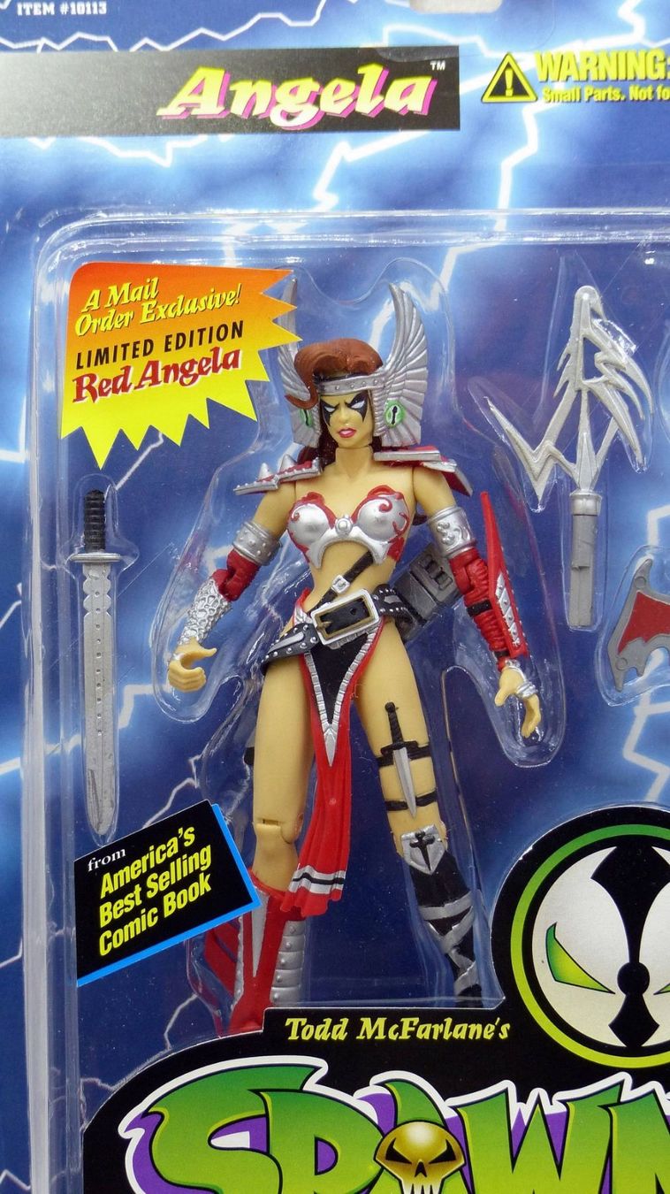 Statuette: SPAWN RED ANGELA LIMITED EDITION EXCLUSIVE MCFARLANE 1995 – Nuovo e nell'imballaggio originale da Lugano venduto da YouWantUS 1
