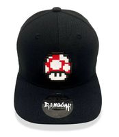 Pixel Amanita 3D Embroidered Snapback Cap – neu