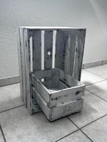 Holz-Kiste Weiss Shabby Chic