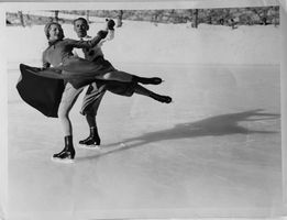 Vintage E. Meerkämper, Davos, Eiskunstlauf, Paarlauf