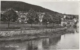 Vallorbe VD Dorfansicht vom See 1966 gut erhalten
