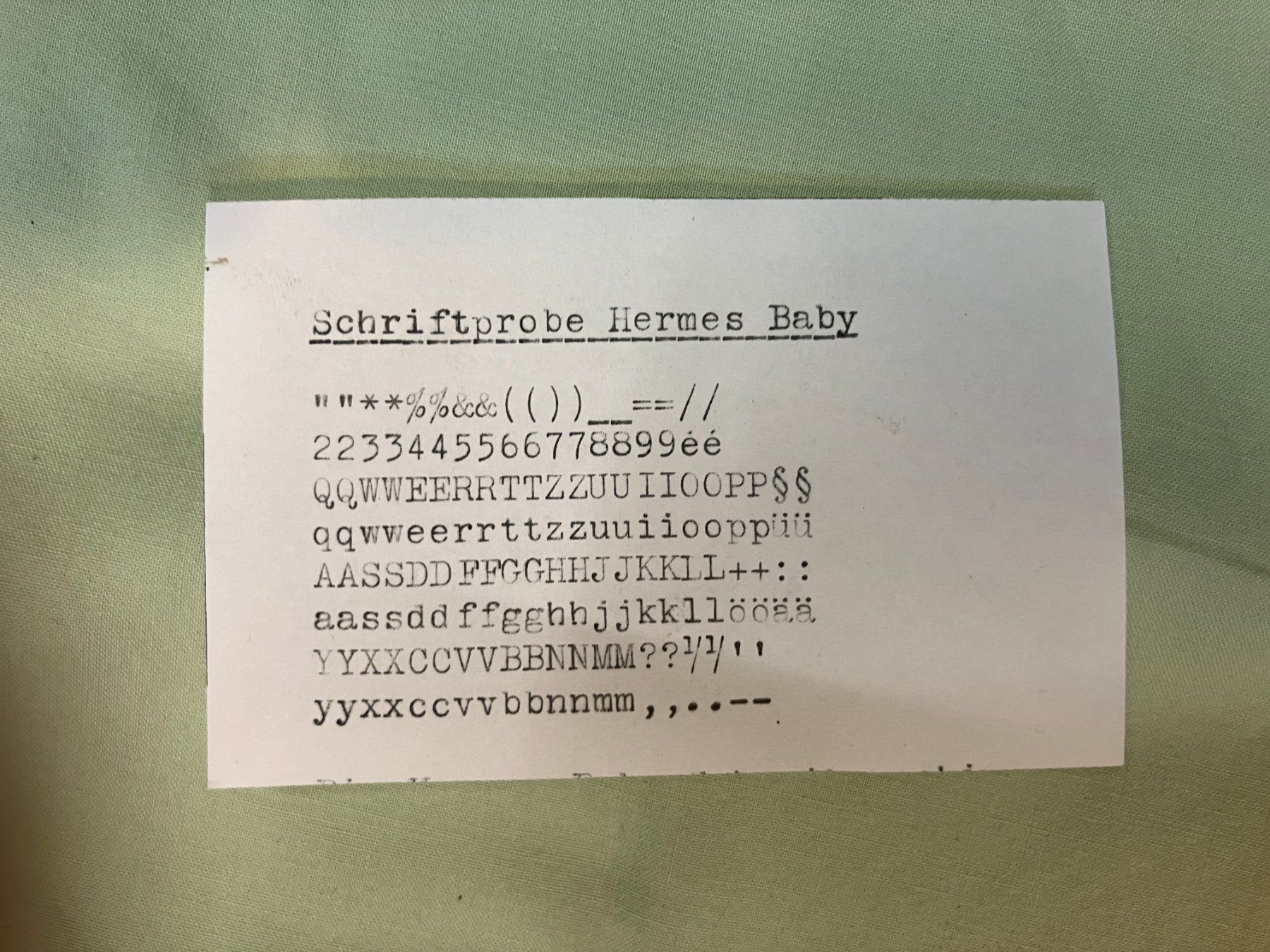 Hermès Schreibmaschinen: HERMES BABY SCHREIBMASCHINE – Gebraucht aus Hombrechtikon von rennurb5 1