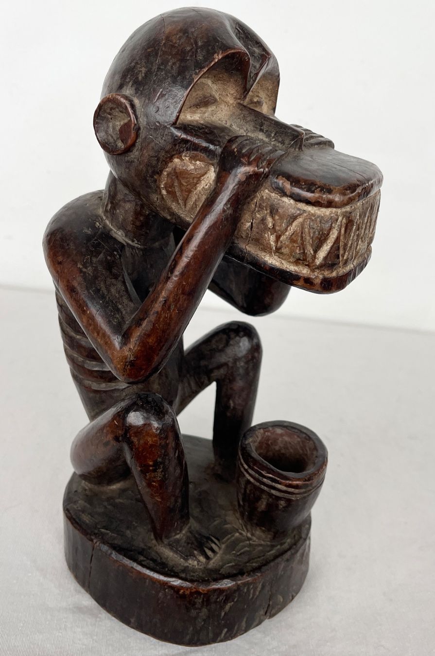 Figuren: ausdrucksstarker alter Baule Affe Elfenbeinküste Höhe 26 cm – Gebraucht aus Rüthi (Rheintal) von Kunsthaus777 2