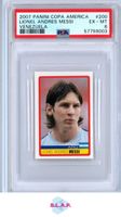 Messi Rookie  Panini Sticker 2007 Copa America rare PSA6