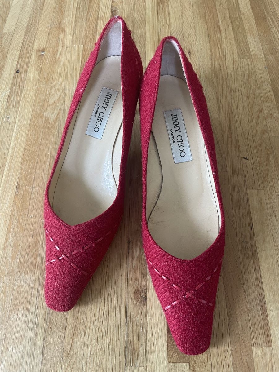 Jimmy Choo Scarpe da donna: Escarpins rouges tweed Jimmy Choo – Usato da Troinex venduto da nadinebmichaelson 7