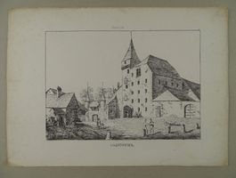 COLOMBIER, NEUCHÂTEL, FEDERLITHOGRAPHIE 1840