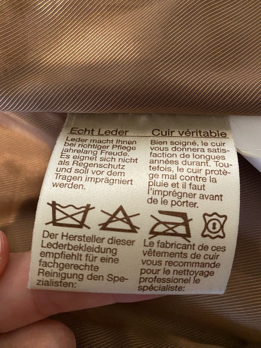 Cappotti: Leonardo Lederjacke - Beige Gr. 36 – Usato da Winterthur venduto da sony-6 4
