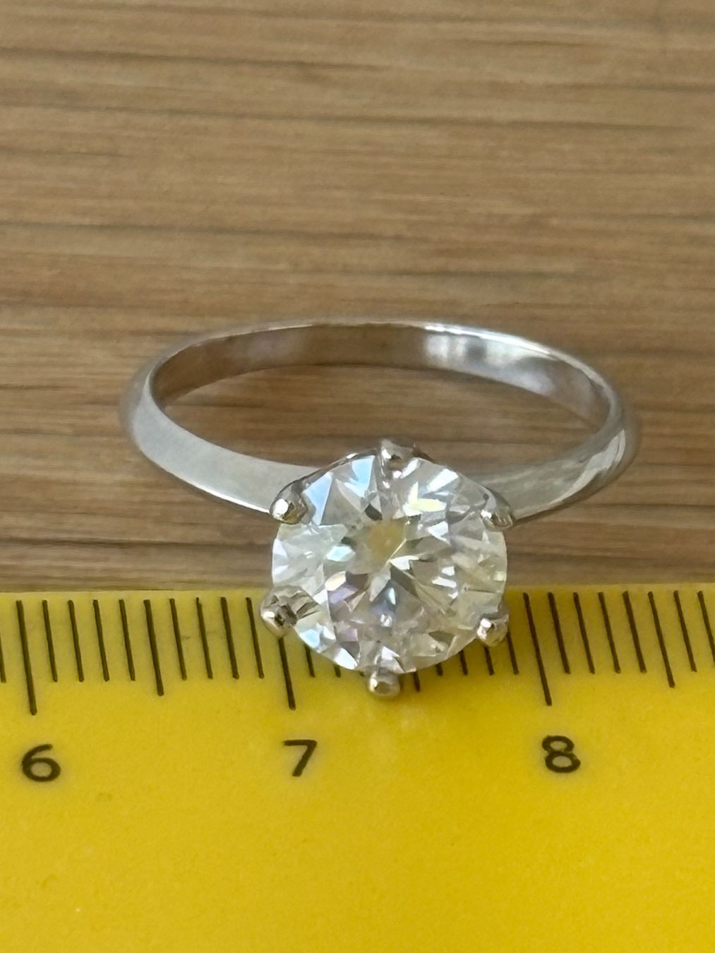 Ringe: 💚 Luxus Elegante Gr.18/8 Ring Solitär  Farbe Silber – Neu (gemäss Beschreibung) aus Biel-Bienne von Roserosse13 9