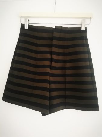 Shorts gestreift khaki/schwarz oder dunkelblau Grösse XS