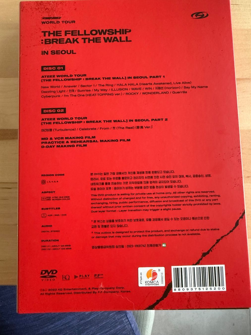 Tutti i DVDs: ATEEZ World Tour Seoul DVD – Nuovo (secondo la descrizione) da Castel San Pietro venduto da NaBi-7 9