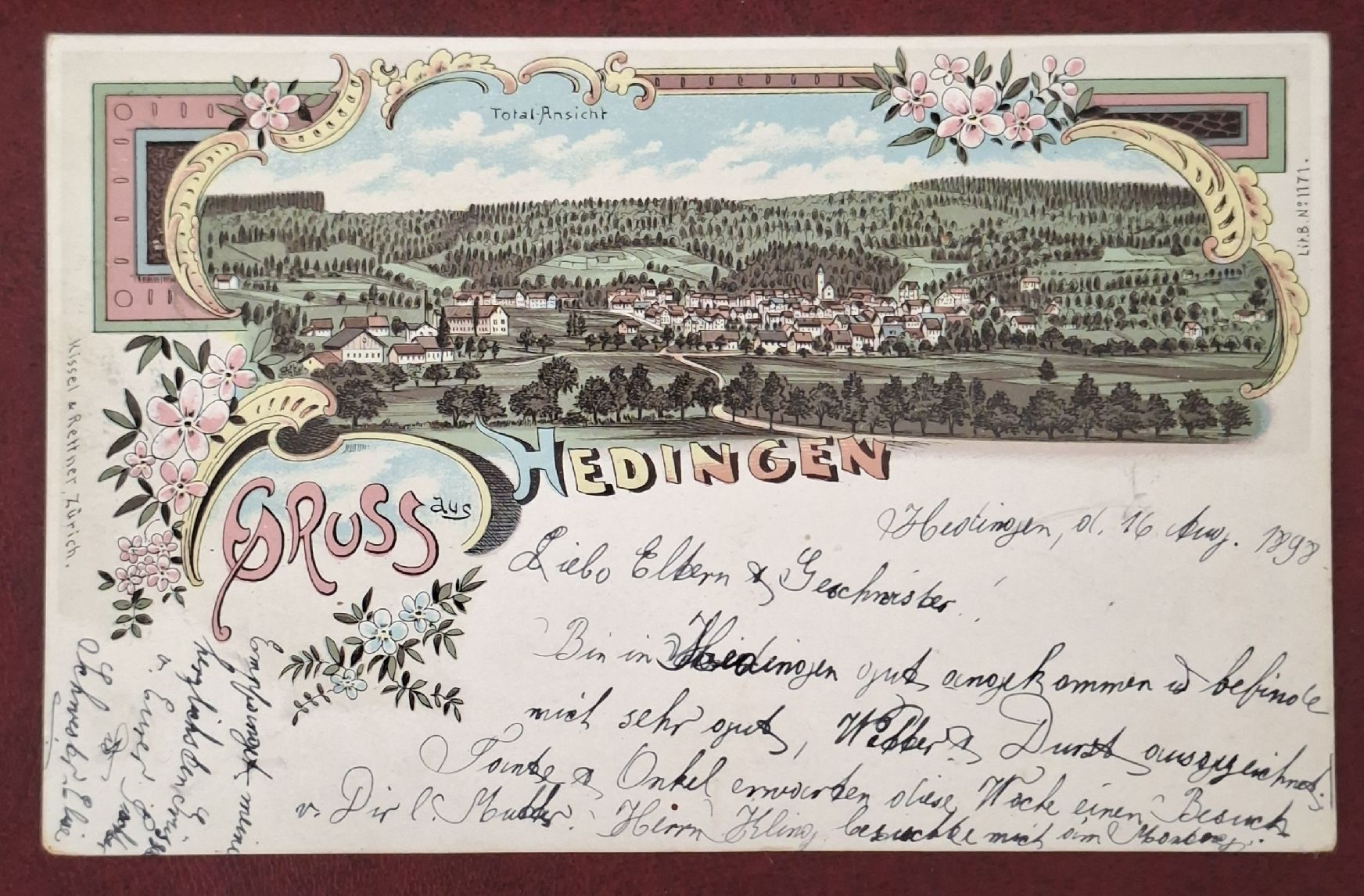 Ansichtskarten: Gruss aus Hedingen – Gebraucht aus Affoltern am Albis von Ab_1.-