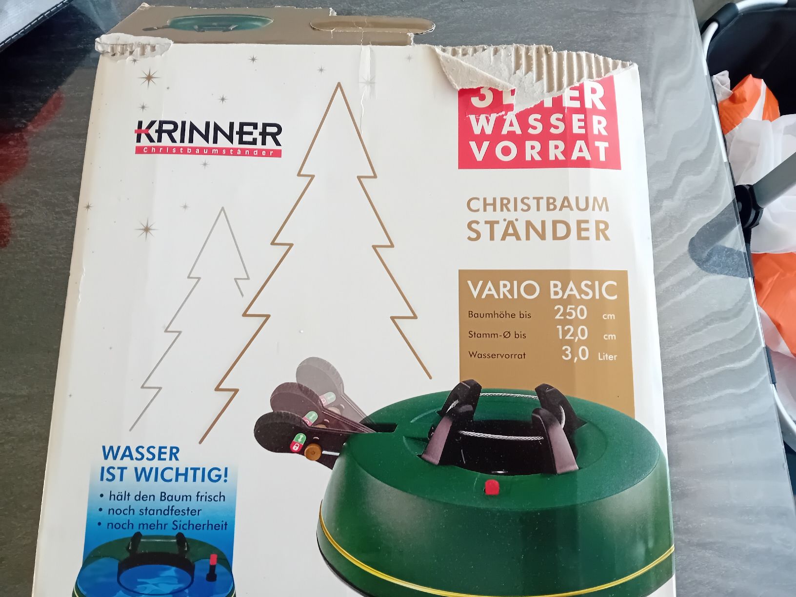 Krinner Pieds de sapin de Noël: Christbaumständer Krinner Vario Basic bis 250 cm grün – D'occasion à Schlieren par von_hl8p