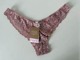 Damen String Penti Spitze altrosa Grösse M neu mit Etikett