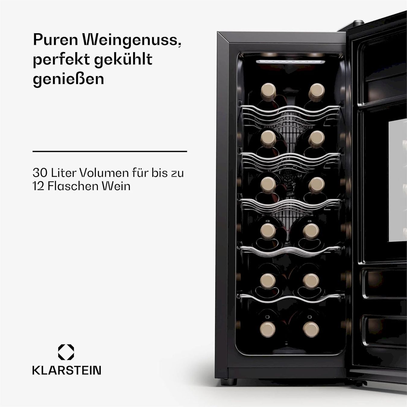 Frigoriferi: Klarstein Freistehender Weinkühlschrank – Nuovo e nell'imballaggio originale da Bottighofen venduto da zaap 2