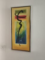 Abstrakte Malerei Bild modern gerahmt 🎨 Sommerdeko 