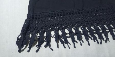 Boho Top mit Spitzen Fransen S M zu Free People