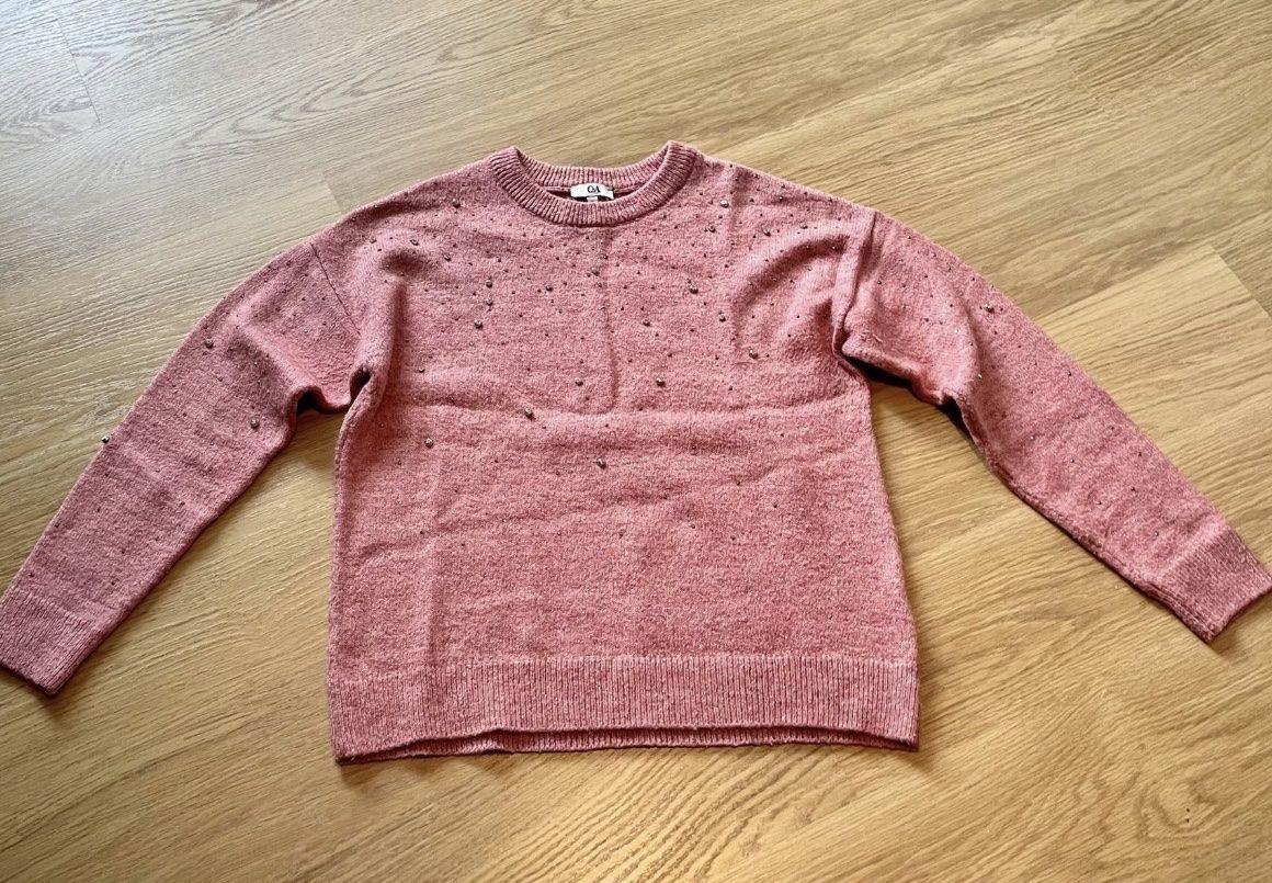C&A Maglioni & Felpe: C&A Glitzerpullover, Gr. S, rose & grau – Usato da Baden venduto da Tiffany6878 3