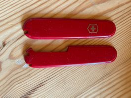 91 mm Victorinox Plus Schalen neuwertig Sackmesser rot