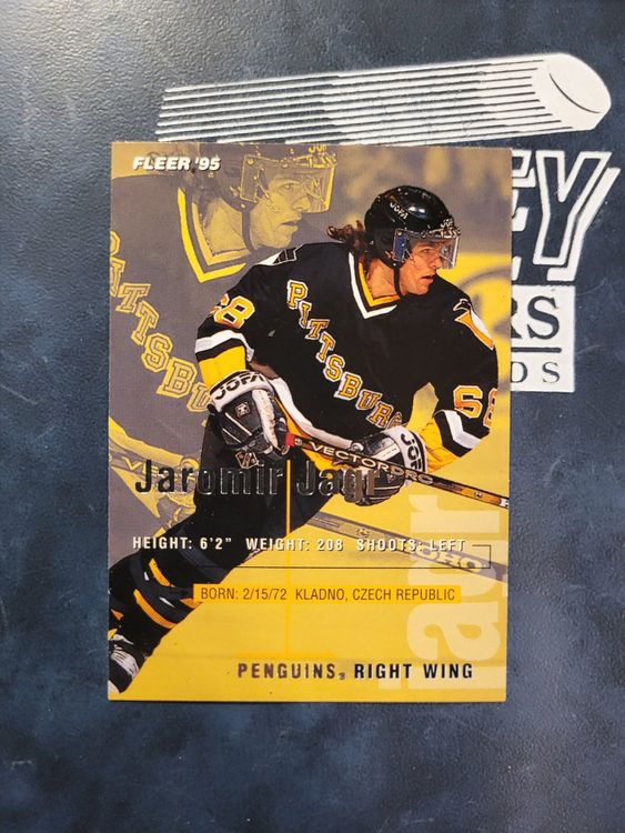 Mini Casque NHL Signé Jaromir Jagr, Pittsburgh Penguins - Certificat Fanatics