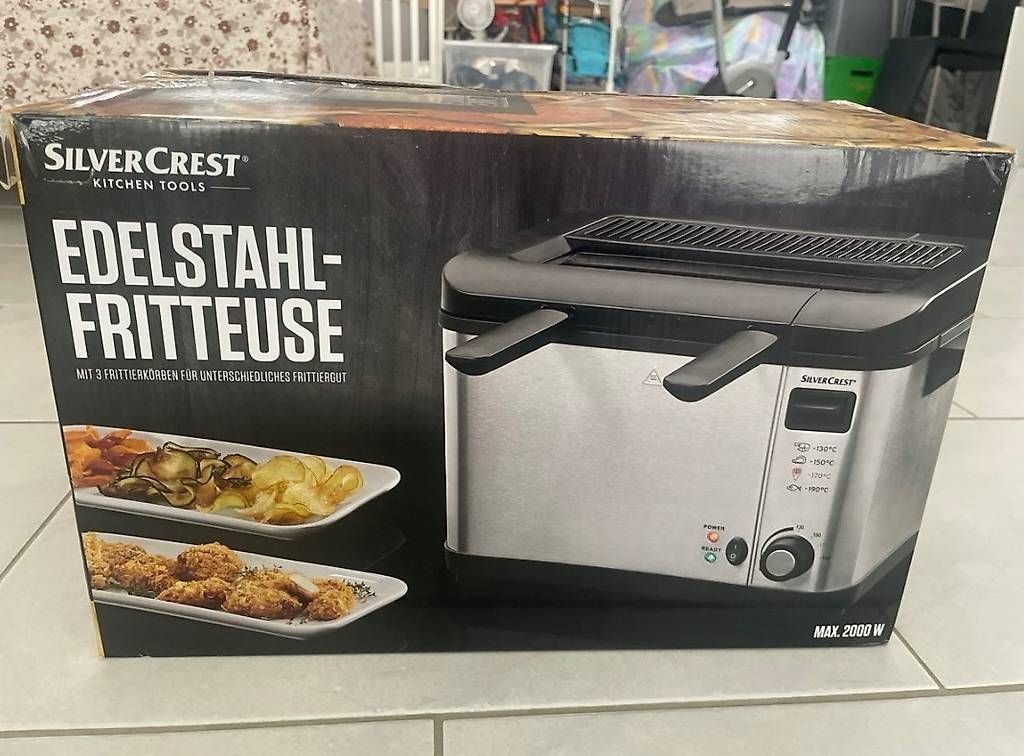 Küchengeräte: Neue Edelstahl Fritteuse Silvercrest 2000W – Gebraucht aus Ostermundigen von Ania.I 1