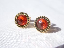 Ohrstecker mit Zirkonia, Modeschmuck / NEU