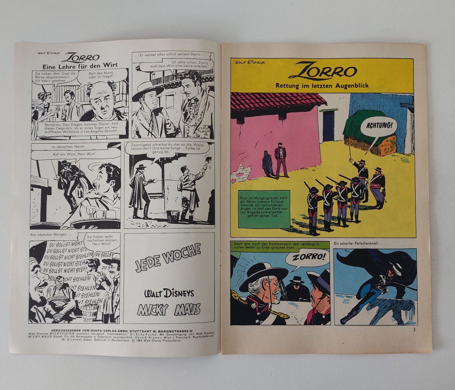 Fumetti: Mickyvision 1964 Nr. 5 Ehapa Verlag Comic – Usato da Schenkon venduto da Uhu007 1