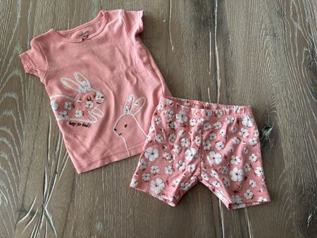 Carter’s Sommer-Set 2-Teiler 12m mit Hasen & Blumen 🩷🎀☀️