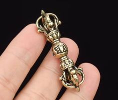 1x Dorje/Vajra buddhistisches Ritual & Schutzsymbol Messing