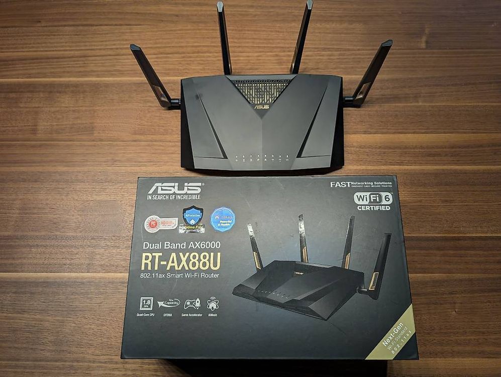 ASUS RT-AX88U WiFi 6 Router - High-End, 8× LAN-Ports (Gebraucht) in ...