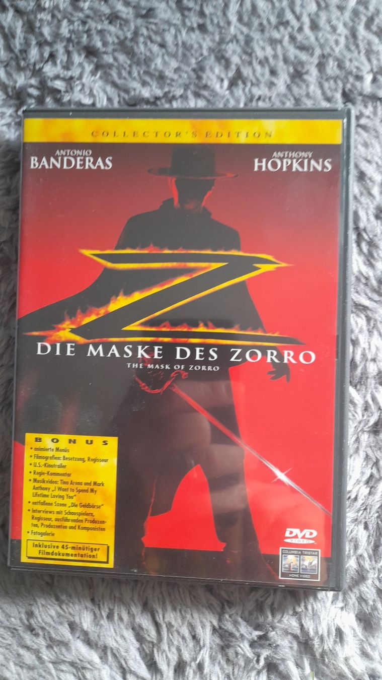 Tutti i DVDs: DIE MASKE DES ZORRO    DVD – Usato da Wetzikon ZH venduto da Ramones01