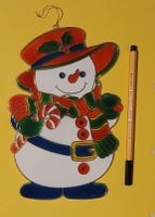 Plexiglas Deko Schneemann
