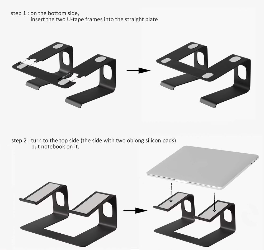 Racks & Cavalletti: Neuwertiger Laptopständer - Ergonomisch & Stabil! – Nuovo e nell'imballaggio originale da Domat Ems venduto da allblack01 3