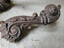 Gusseisen 2 Antike türgriffe türdrücker tür 1900 türklinke