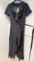 Sommer Wickelkleid in Polka-Dots Grösse M NEU