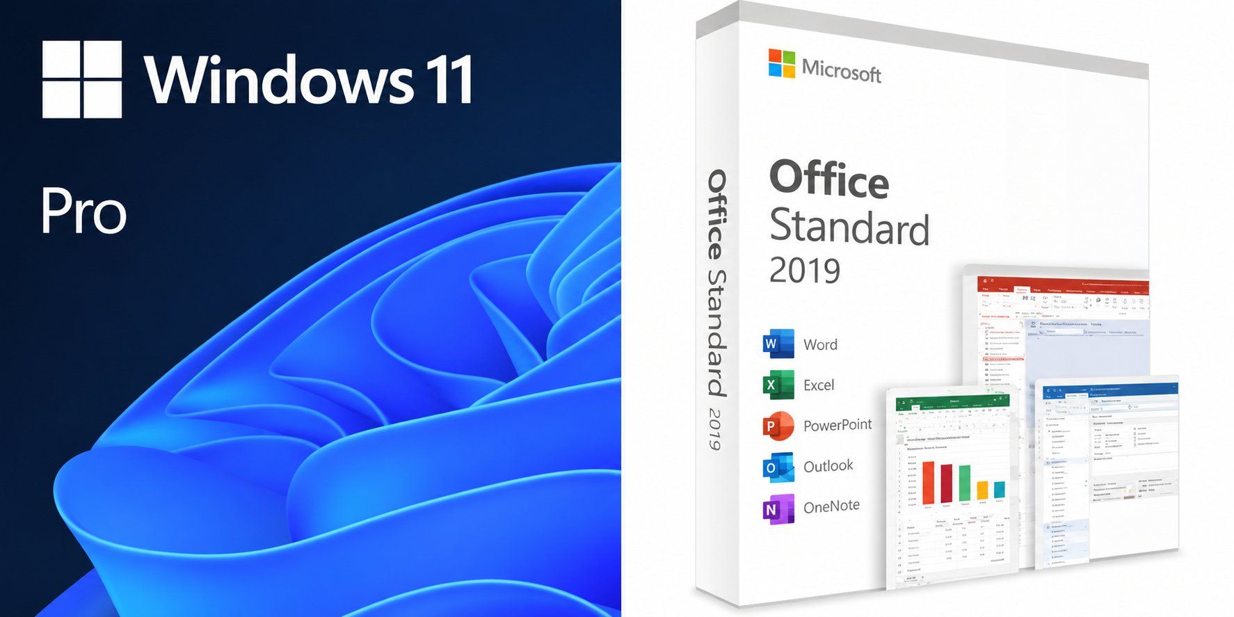 Microsoft Applications: Microsoft Windows 11 Pro & Office 2019 Standard – D'occasion à Olten par Esddigital
